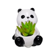 Porta Joias Panda Vaso Planta Enfeite De Cerâmica