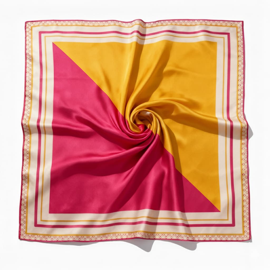 Lenço Feminino 90X90 Em Cetim Para Cabelo Bolsa Pescoço Echarpe Cachecol Premium