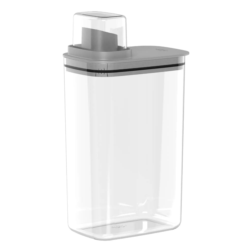 Dispenser Organizador Ou 2,3l Linha Flow Cor Chumbo