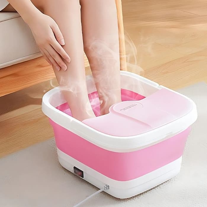 Banheira Pedicure Com Rolos Hidromassagem Com Aquecimento Dobrável 110V/220V