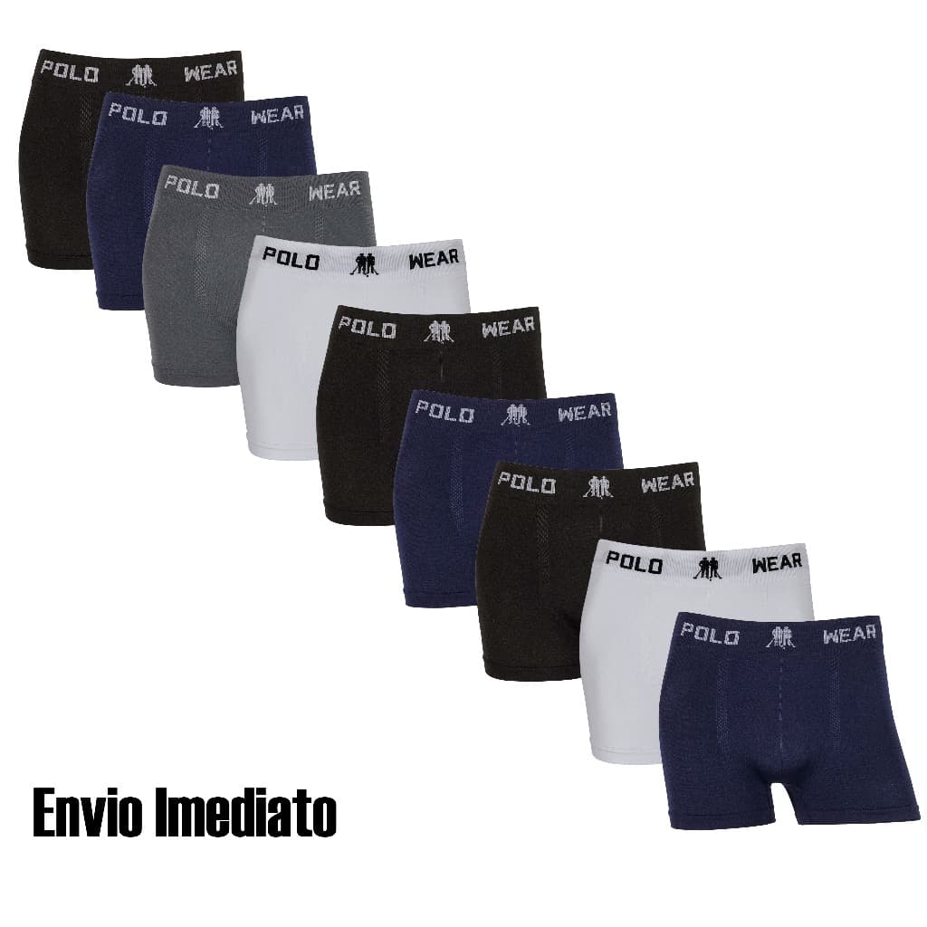 Kit 4 ou 9 cuecas  boxer Polo Wear Originais Microfibra confortáveis