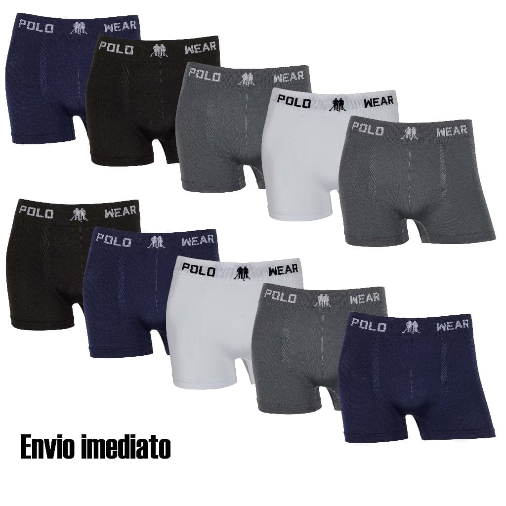 Kit 5 ou 10 cuecas  boxer Polo Wear Originais Microfibra confortáveis
