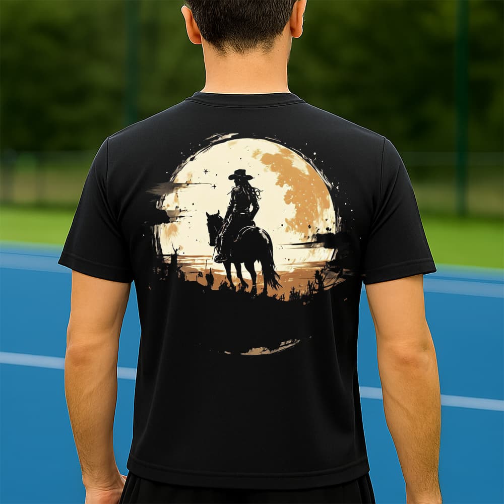 Camiseta Dry Fit Masculina Estampada Vaqueira P ao GG Leve Respirável Academia Treino