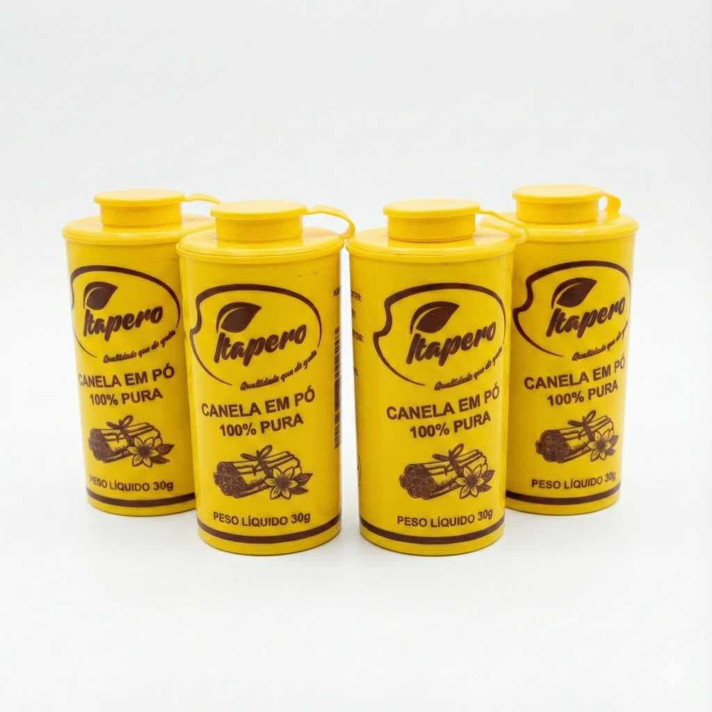 Canela em Pó Premium 100% Pura Pote Dosador Sachês Brinde  Aromática para Café, Doces e Culinária