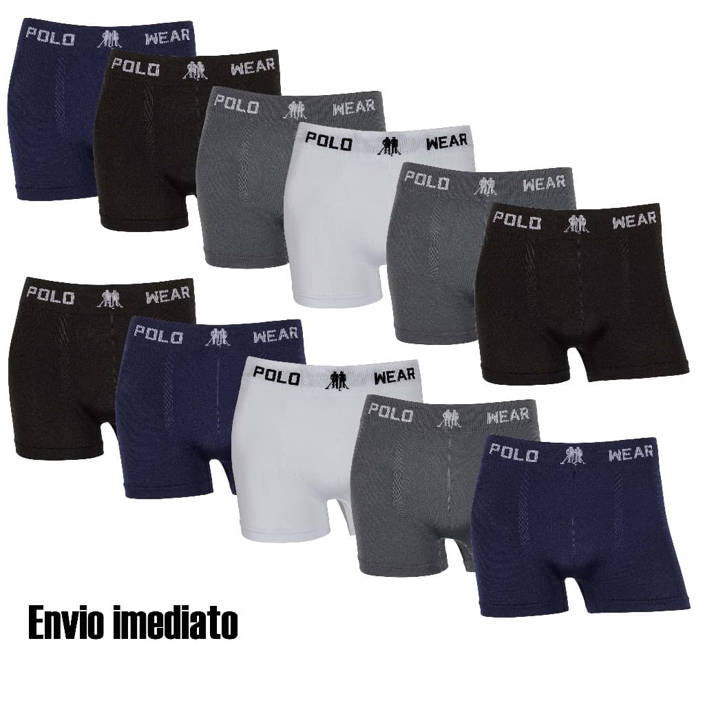 Kit 6 ou 11 cuecas  boxer Polo Wear Originais Microfibra confortáveis