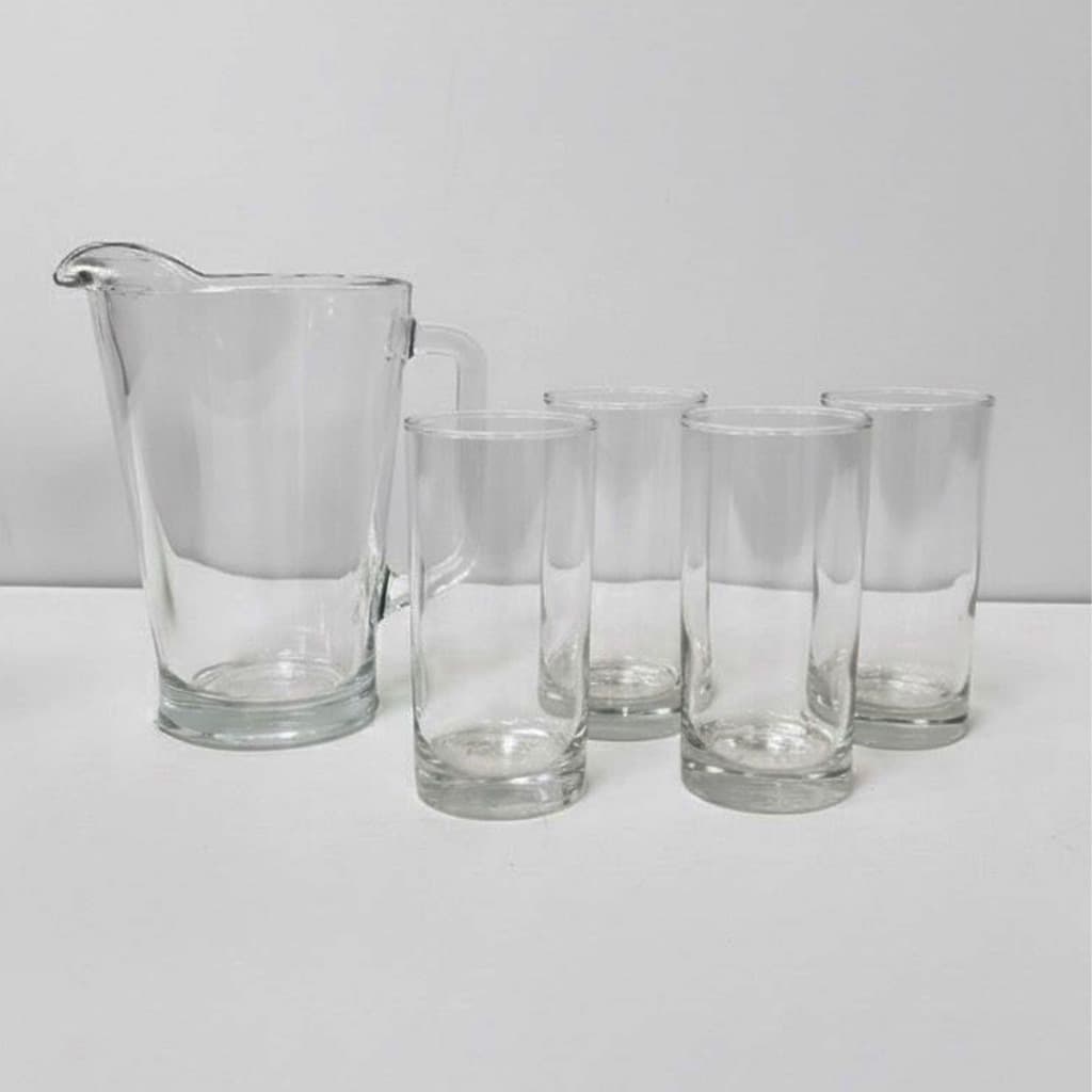 Conjunto de Jarra para Suco com 4 Copos 312ml Tube
