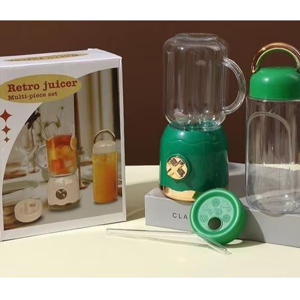 🧋🌈 Liquidificador Portátil 2 Velocidades 2 Copos 🍊 Ideal Para Shakes e Sucos Rápidos🍇✨