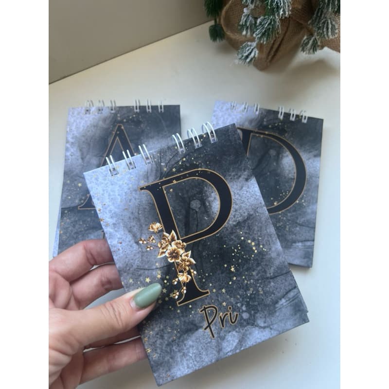 Bloco Personalizado Médio A6 15,5x11,5 cm Lembrancinha - folhas pautado