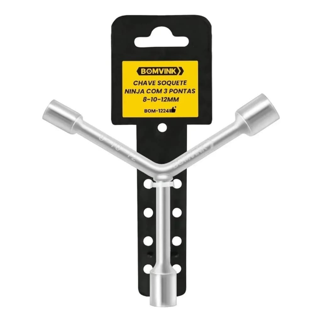 Chave De Vela Automodelo Soquete Ninja 3 Pontas 8x10x12mm