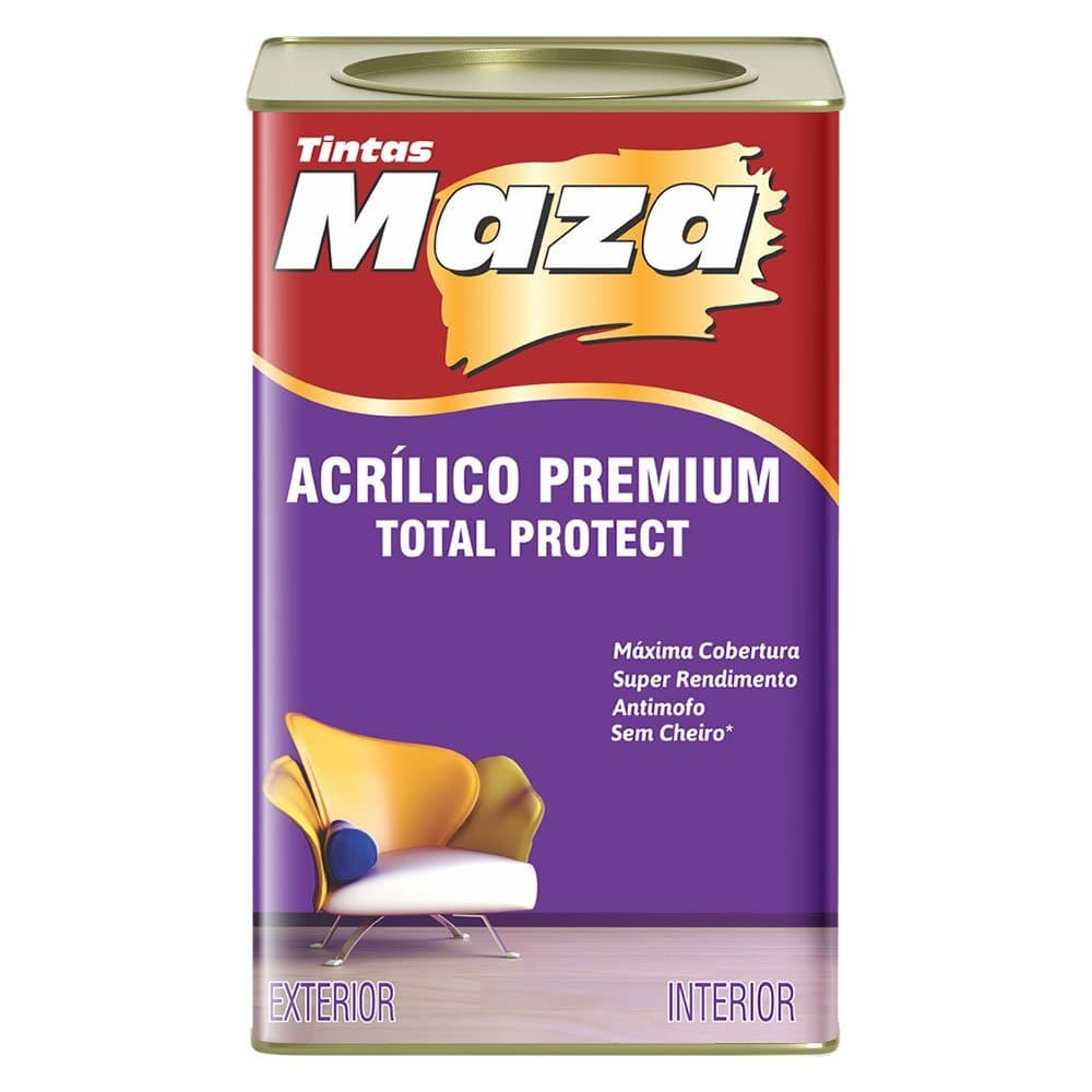Tinta Acrilíco Premium Fosco Maza 18L - Cores