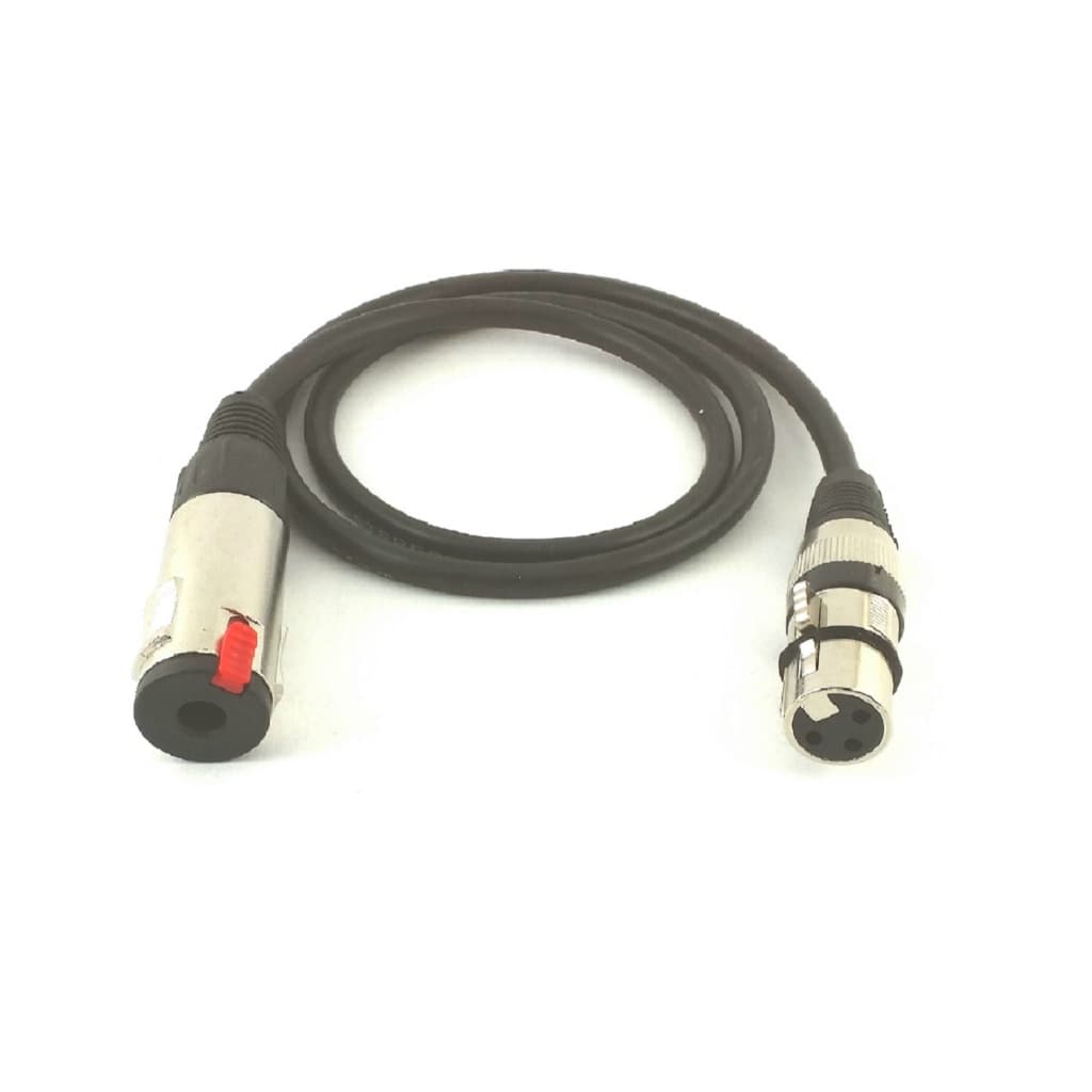 Cabo Adaptador P10 Fêmea X Xlr Fêmea Canon 3 Pinos 10 Cm