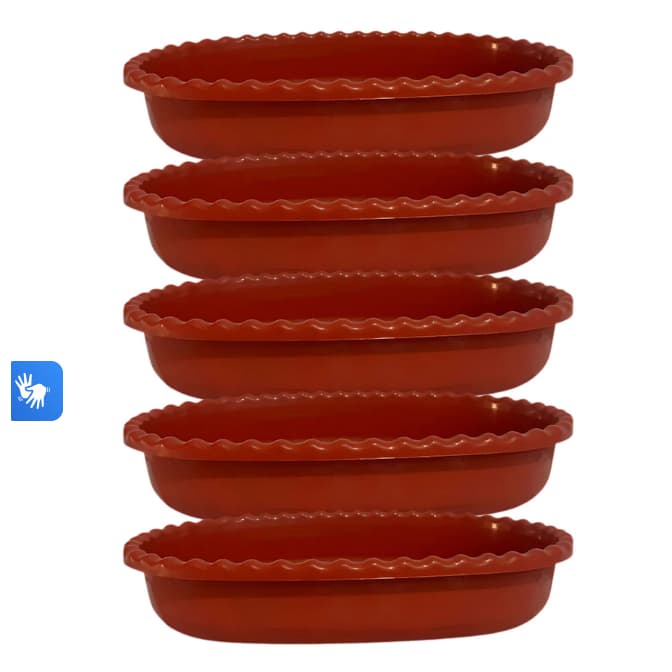 Kit com 25 unidades de Saladeira Fruteira Multiuso