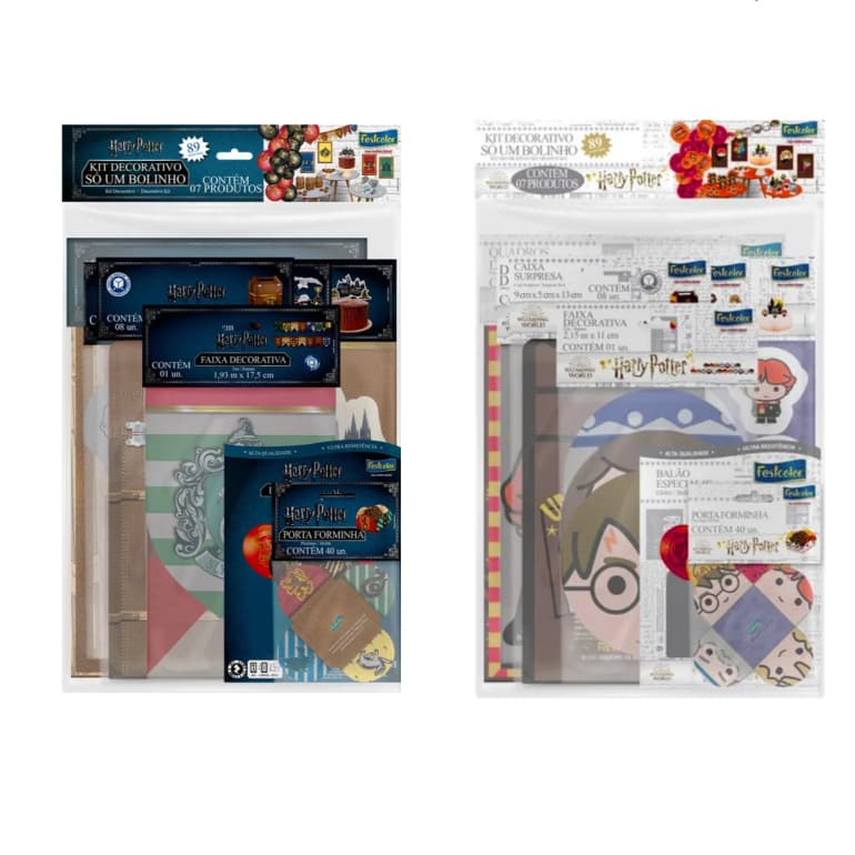 Kit Aniversario Temático Harry Potter Decoração de Mesa Completo Lembrancinhas