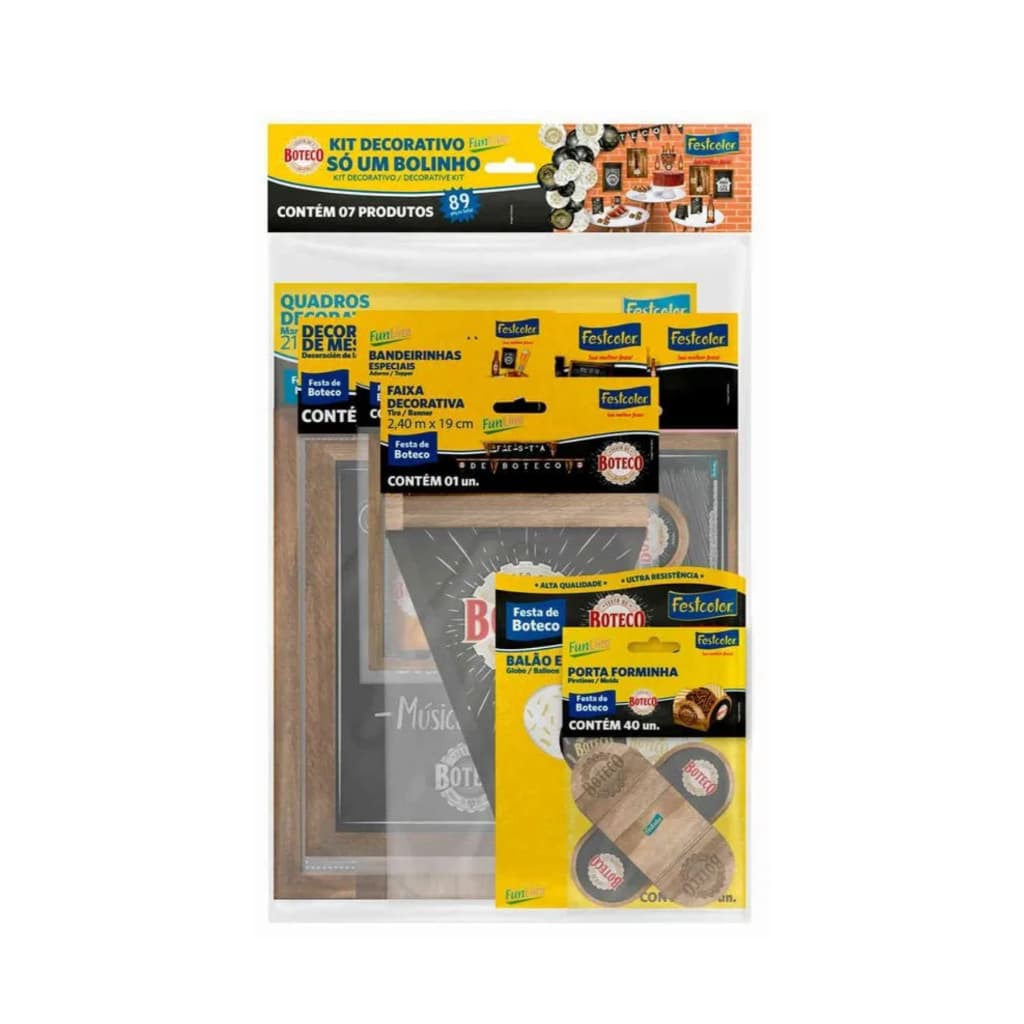 Kit Aniversario temático Buteco Personalização de Mesa Completo