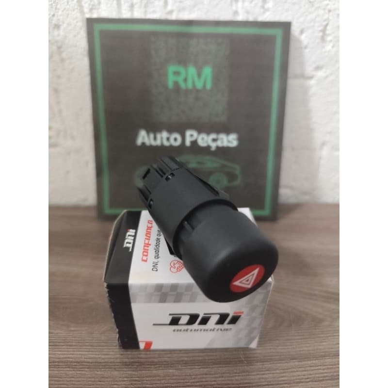Botão Interruptor Pisca Alerta Ford Ka 1997 1998 1999 Codigo 97KB13A350AC com 7 Terminais