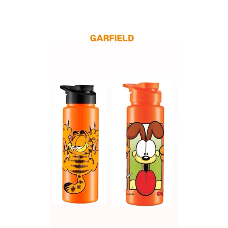 Garrafa de Água Squeeze 750 ml Garfield Divertida Criativa para Crianças e Adulto Escola