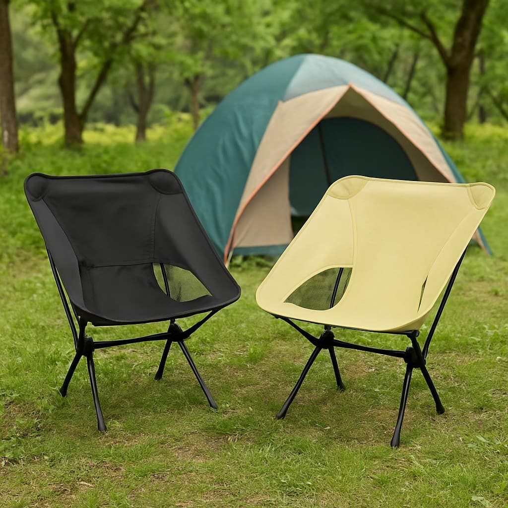 Cadeira Camping Portatil Leve Dobrável Confortavel Sortida Resistênte
