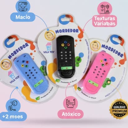 Mordedor macio Infantil Macio Para Bebê Controle Remoto Vila toy