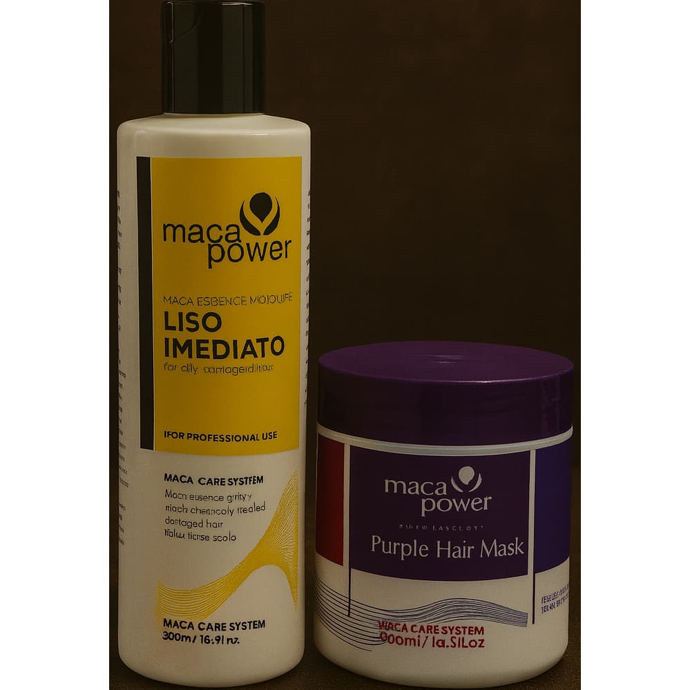 Kit 1 progressiva liso imediato e 1 máscara matizadora 500g cada
