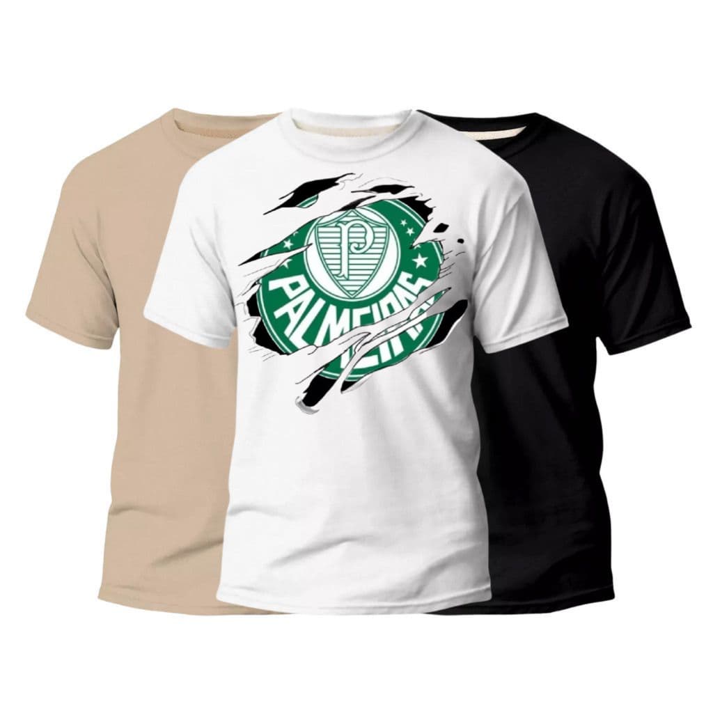 Camiseta Premium 100% Algodão -  Estampada "Verdão"