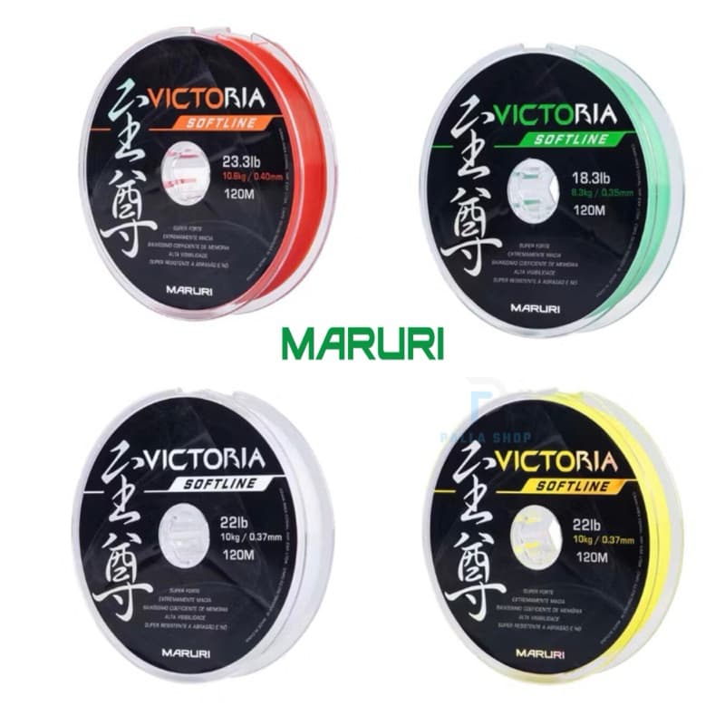 Linha Mono Maruri Victoria Softline - 120 metros - Escolha Cor e Bitola