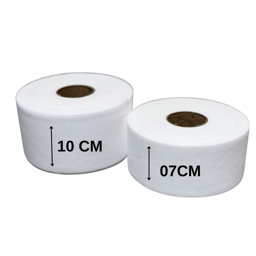 kit 02 tnt para depilaçao 10 cm e 07cm 50 metros gramatura 80%, papel depilaçao, lenço pra depilaçao