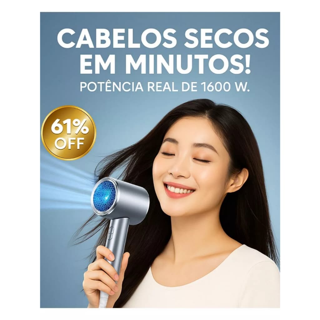 SECADOR PROFISSIONAL 100 Original 110v  - De Cabelo Sublime - Secagem Rapida SCD-6907