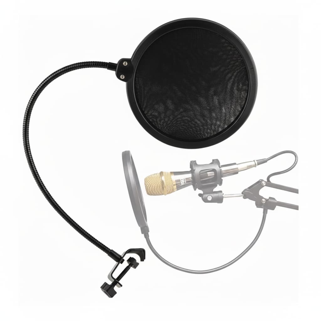 Filtro Pop Filter Dupla Camada Para Microfones