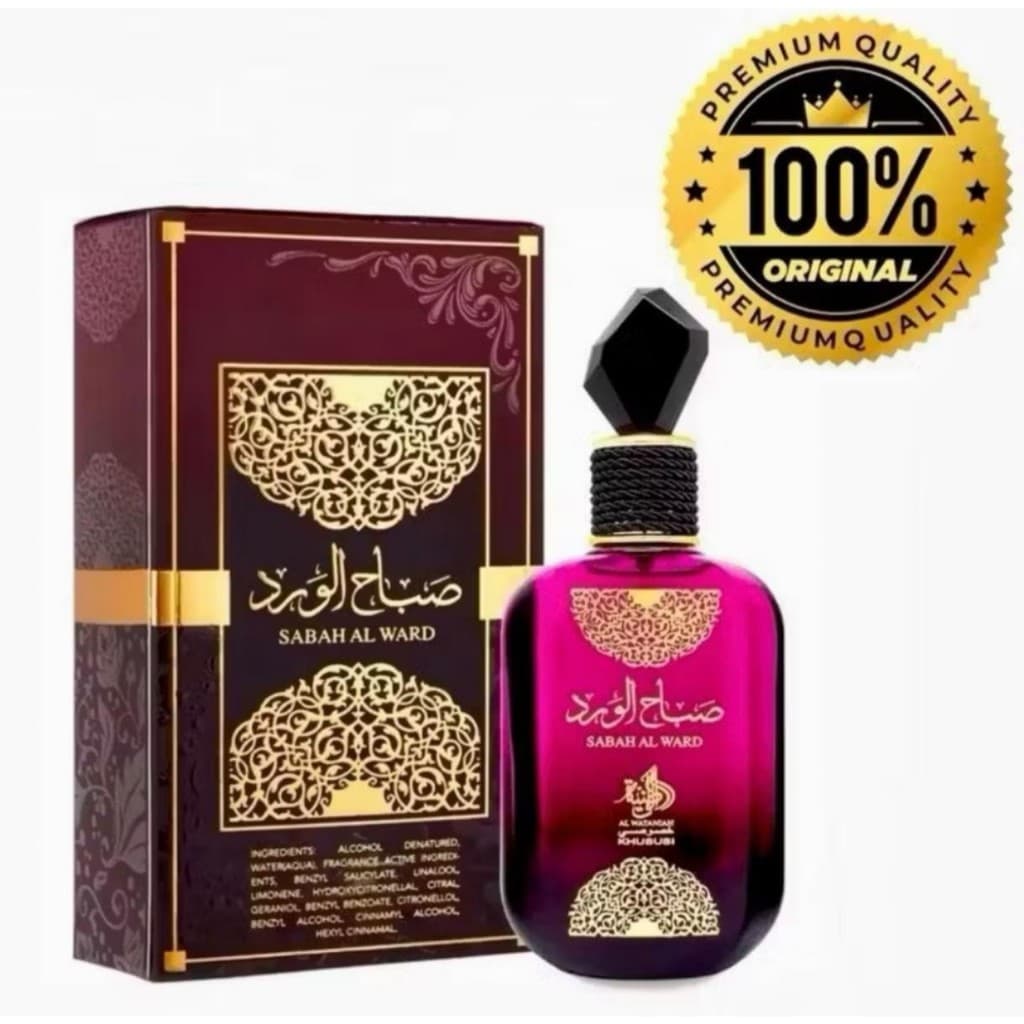 Perfume Árabe Sabah Al Ward Al Wataniah Eau de Parfum 100ml Feminino | Original