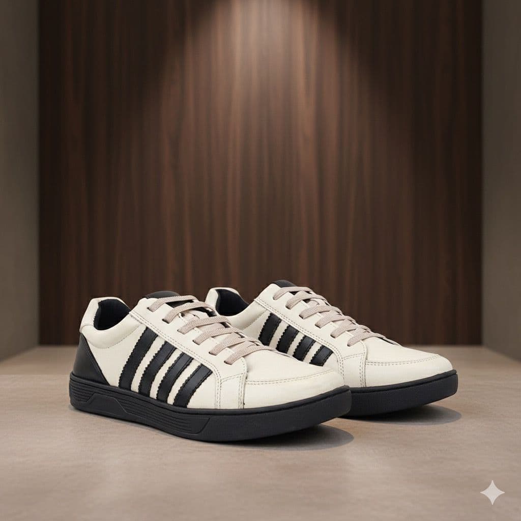 Lançamento Tênis Casual Sapatênis Masculino 4 Faixas Casual Conforto Moderno Tênis para o dia a dia Streetwear