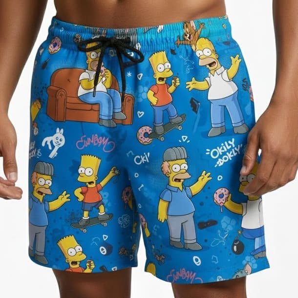 Short Masculino Tactel Praia  Bermuda Animes Academia Fitness Praia Lazer Estilo Mauricinho Tecido Premium