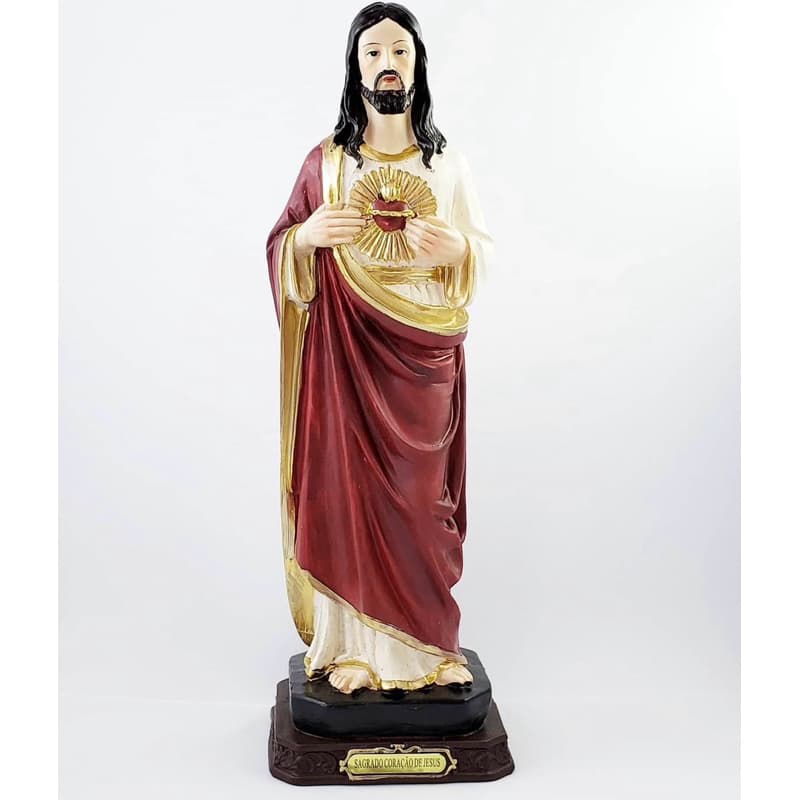 Imagem Sagrado Coração De Jesus Sagrado Coração De Maria 15cm 30cm