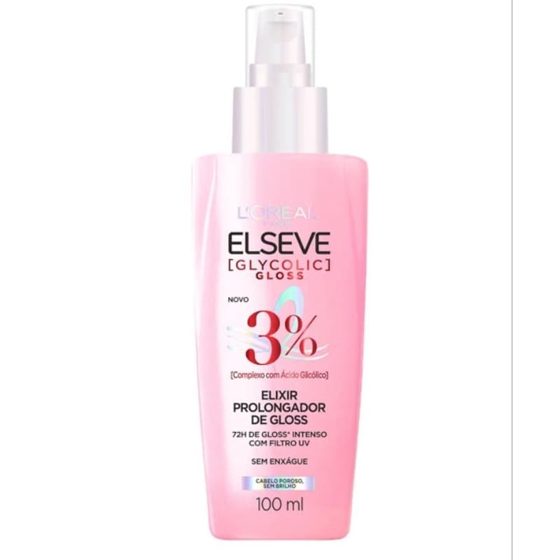 L'Oréal Paris Elseve Sérum Capilar Elixir Prolongador de Gloss Glycolic Gloss  100ml