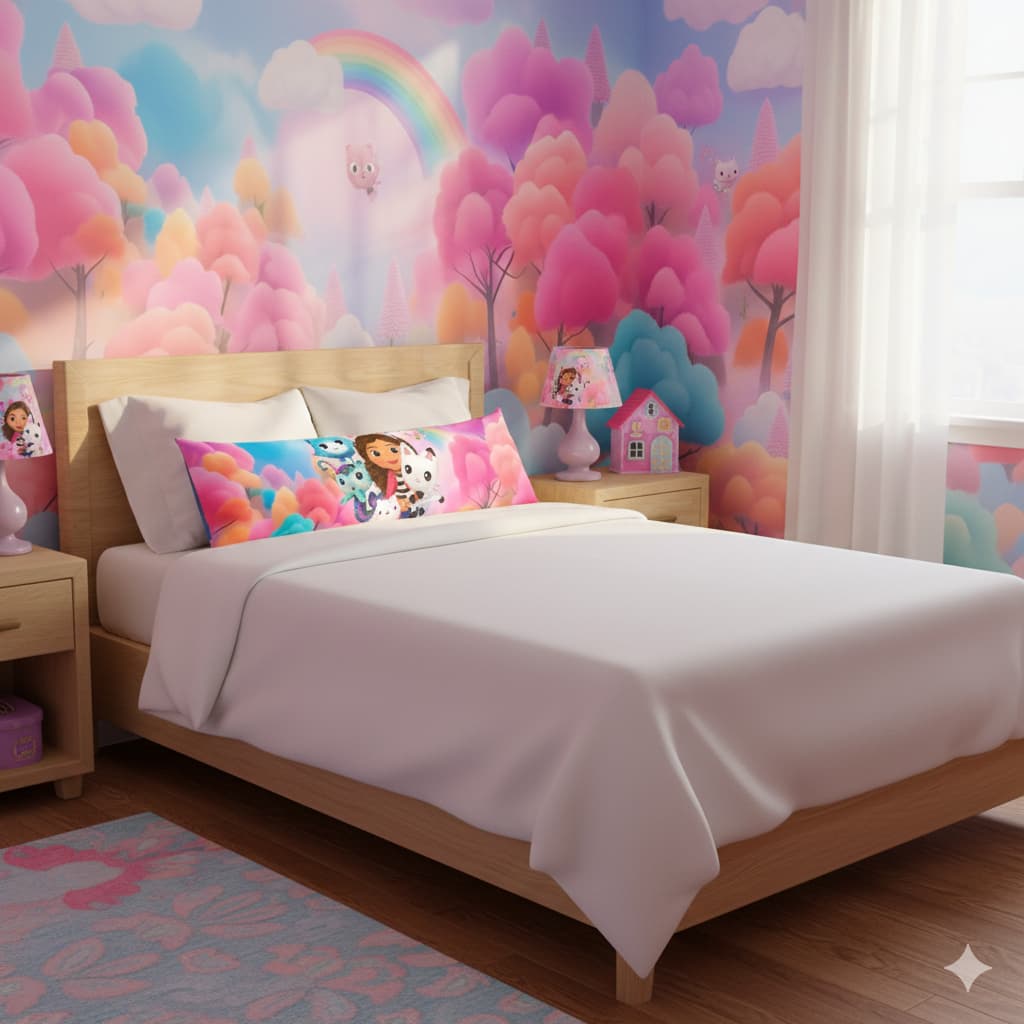 Travesseiro de Corpo Para Quarto de Menina - XUXÃO Conforto 130x40cm