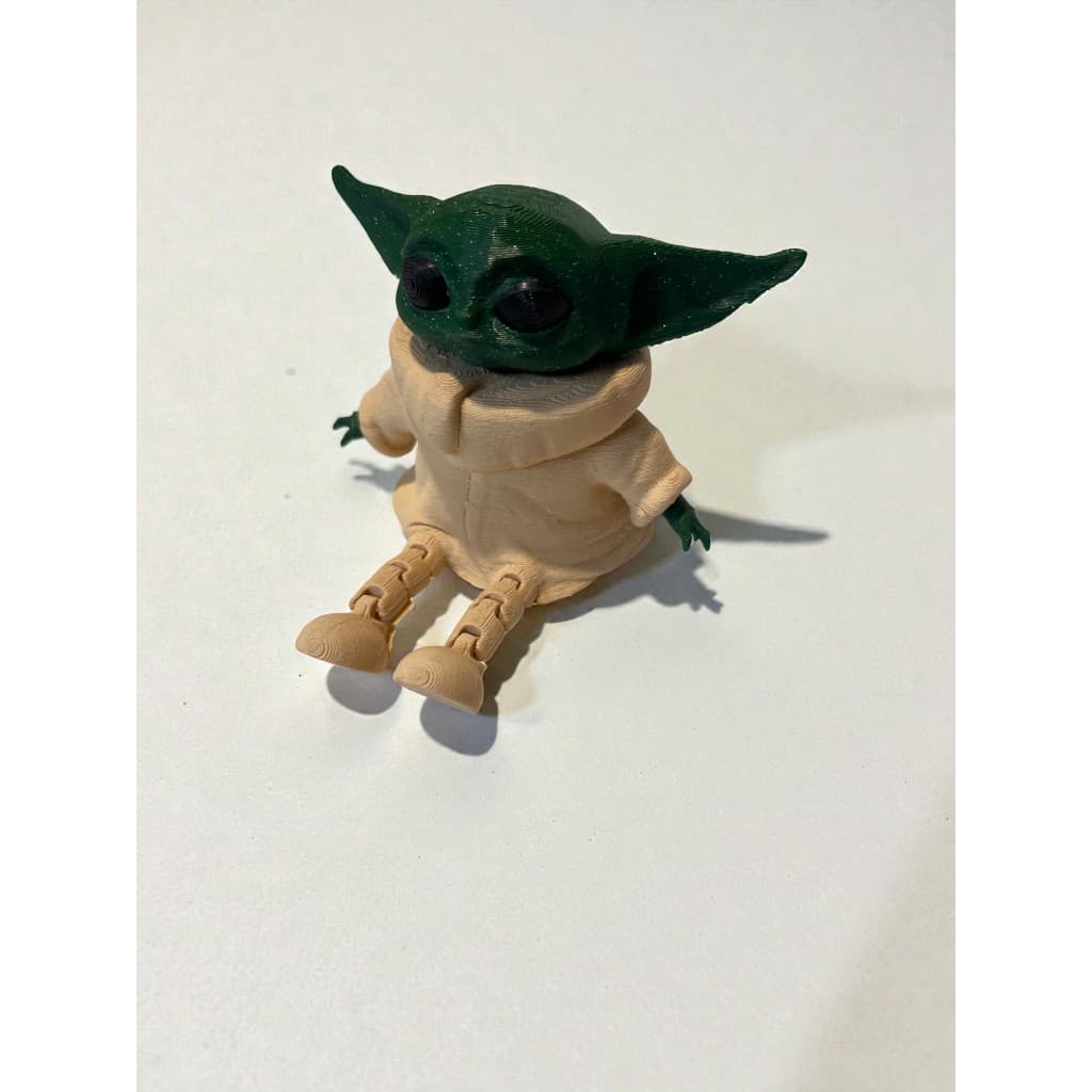 Baby Yoda Articulado | Boneco Decorativo Geek | Enfeite Star Geek