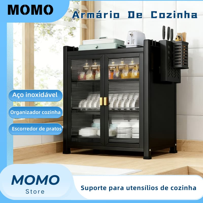 Armário De Cozinha Escorredor De Louças Pratos Talheres Organizador 2/3 andares