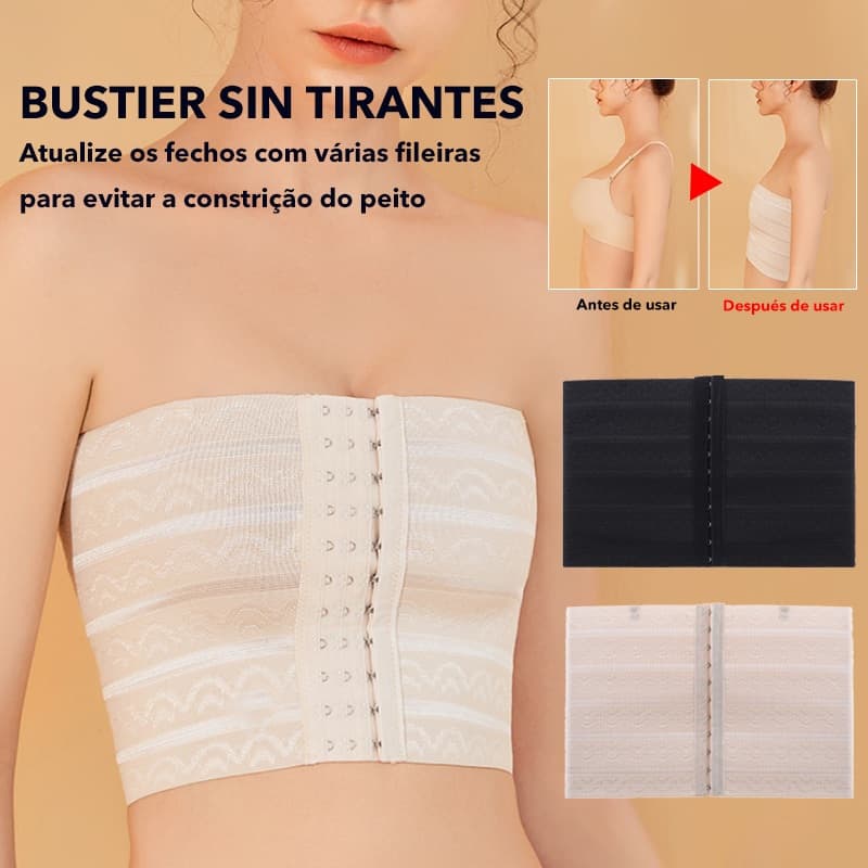 Binder Faixa FTM Sem Alça Achatamento Peito Com Ganchos Frontais Confortável Costura Invisível Unissex
