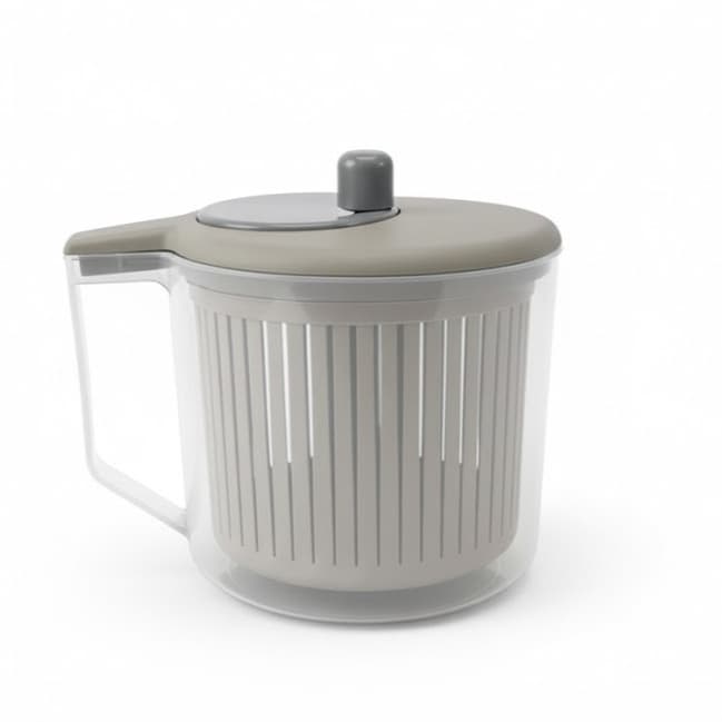 Centrífuga de Salada 2,5L | Secadora de Folhas Manual | Verduras e Legumes