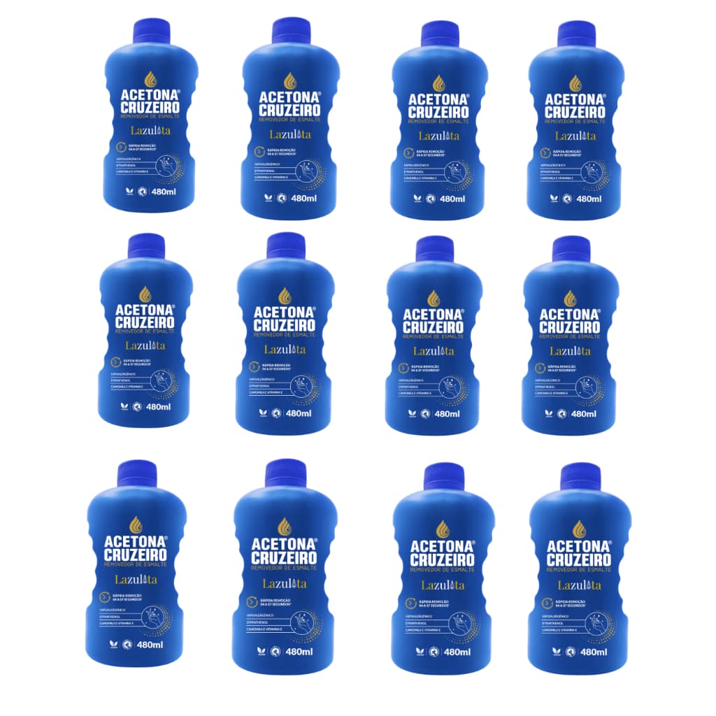 Linha unhas cruzeiro 480ml kit (9 e 12 unidades) alto rendimento, lider de mercado, so testar e amar