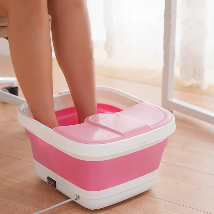 Massageador de Pes Hidromassagem Spa Dobrável Premium Com Bolhas e Aquecimento