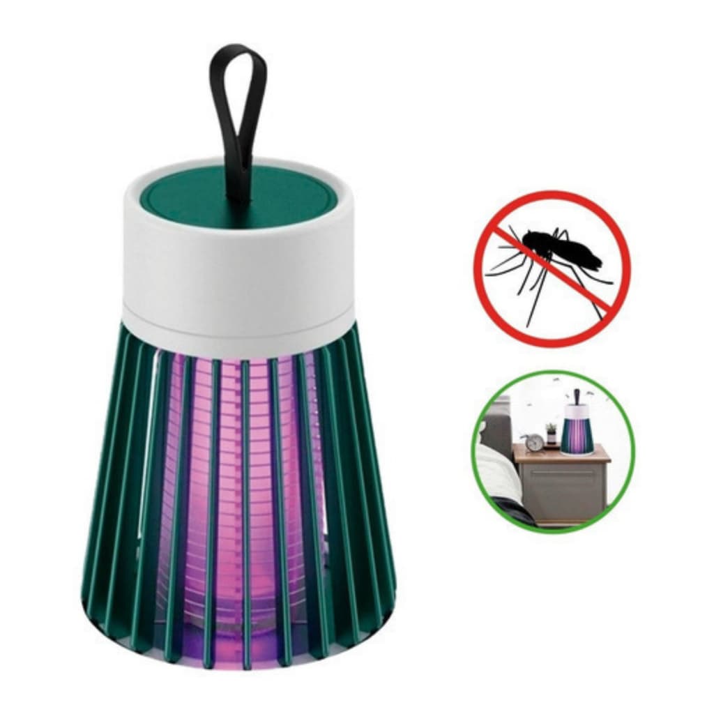 Luminária Anti- Mosquito Repelente Elétrico Armadilha Para Insetos  Lâmpada U.V Recarregável Cabo USB