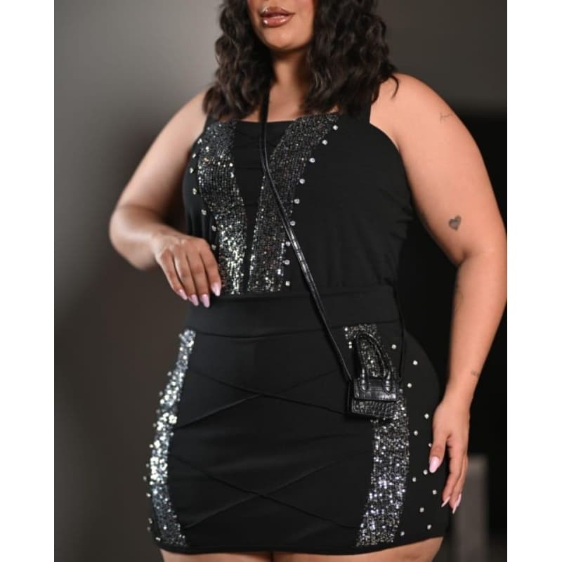 CONJUNTO CROPED+SHORT SAIA C PAETE PRATA MODA PLUS SIZE FEMININA REF 905