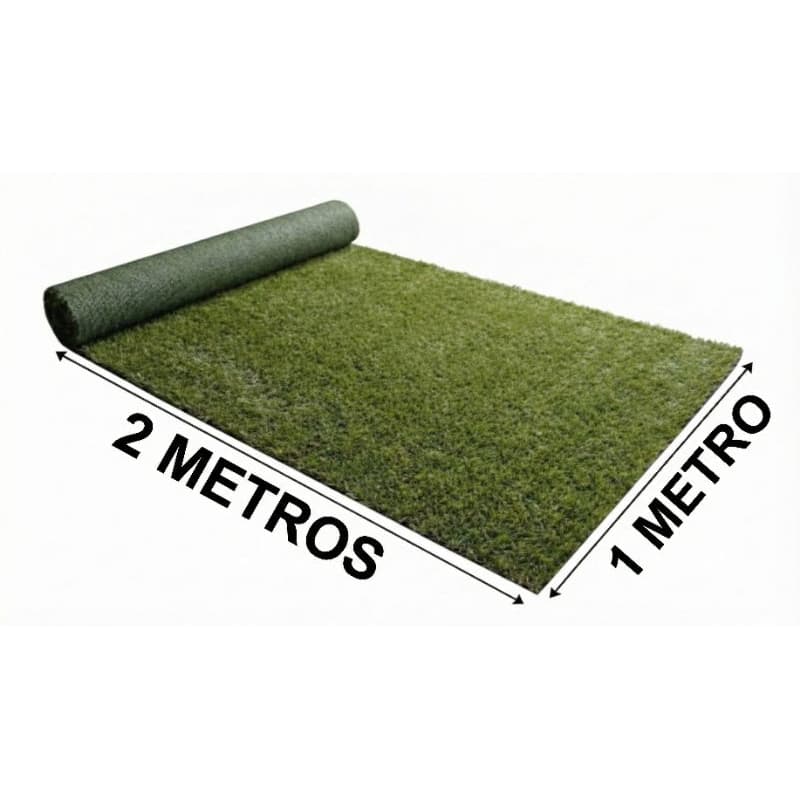 Grama Sintética 2 metros X 1 metro  12mm(2 metros quadrados) Decorativa Grama Sintética para Decoração Interna e Externa