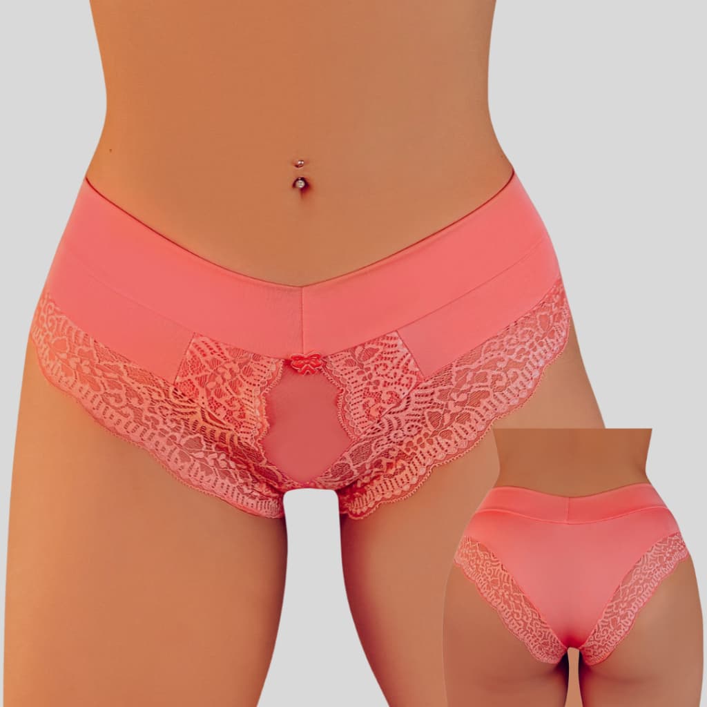 Kit Calcinhas Femininas Confortáveis em Microflex com Renda Antialérgica e Macia