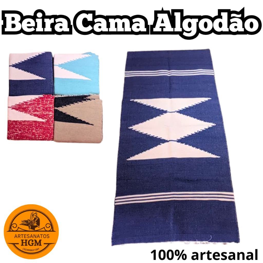 tapete beira cama bico quarto sala cozinha corredor algodão retalho artesanal casa rustico útil