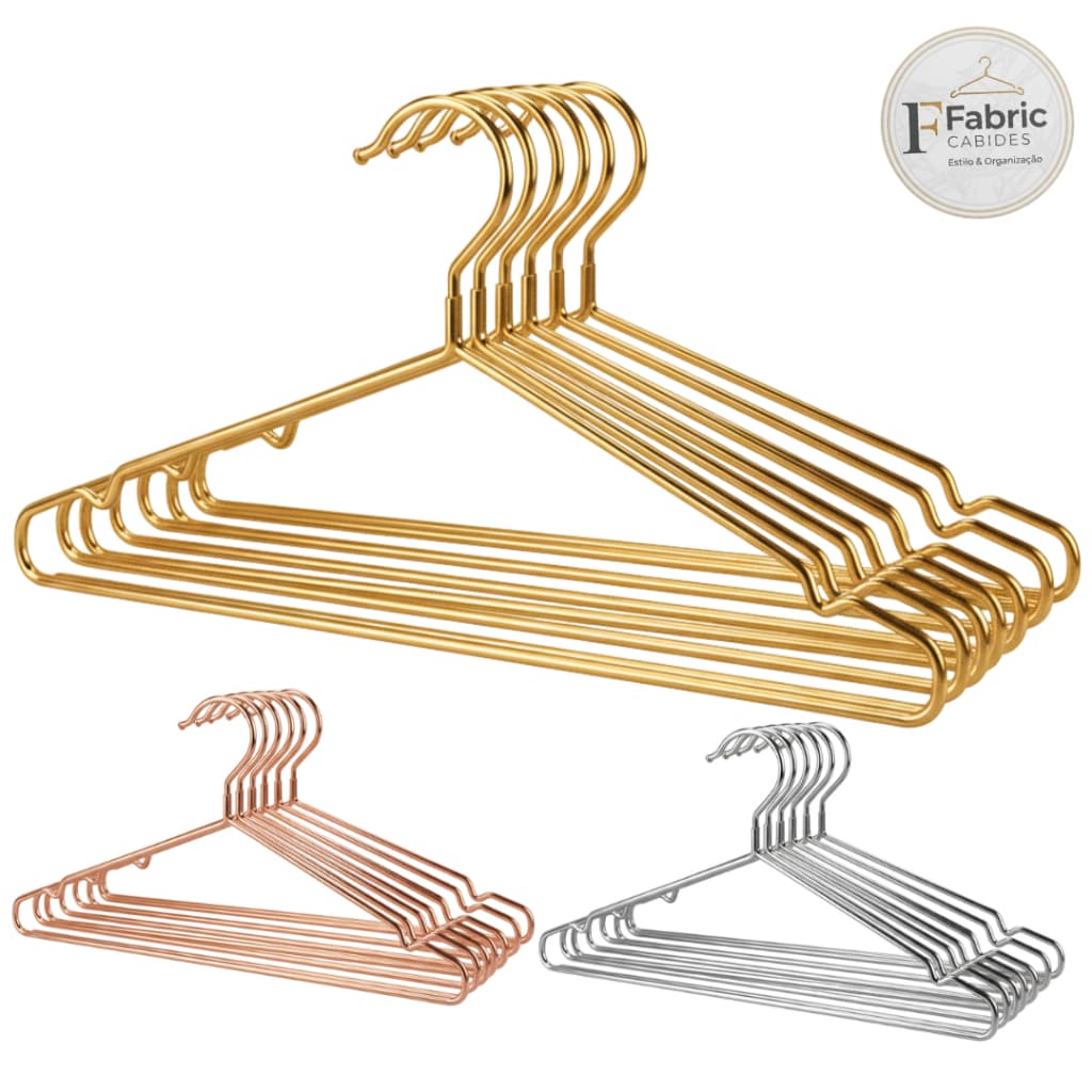 Kit 5 Cabide De Metal Tintureiro
