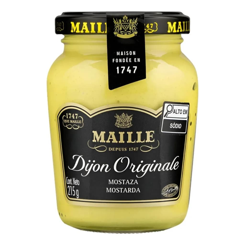 Mostarda Francesa Dijon Original Maille Sem Glúten 215gr