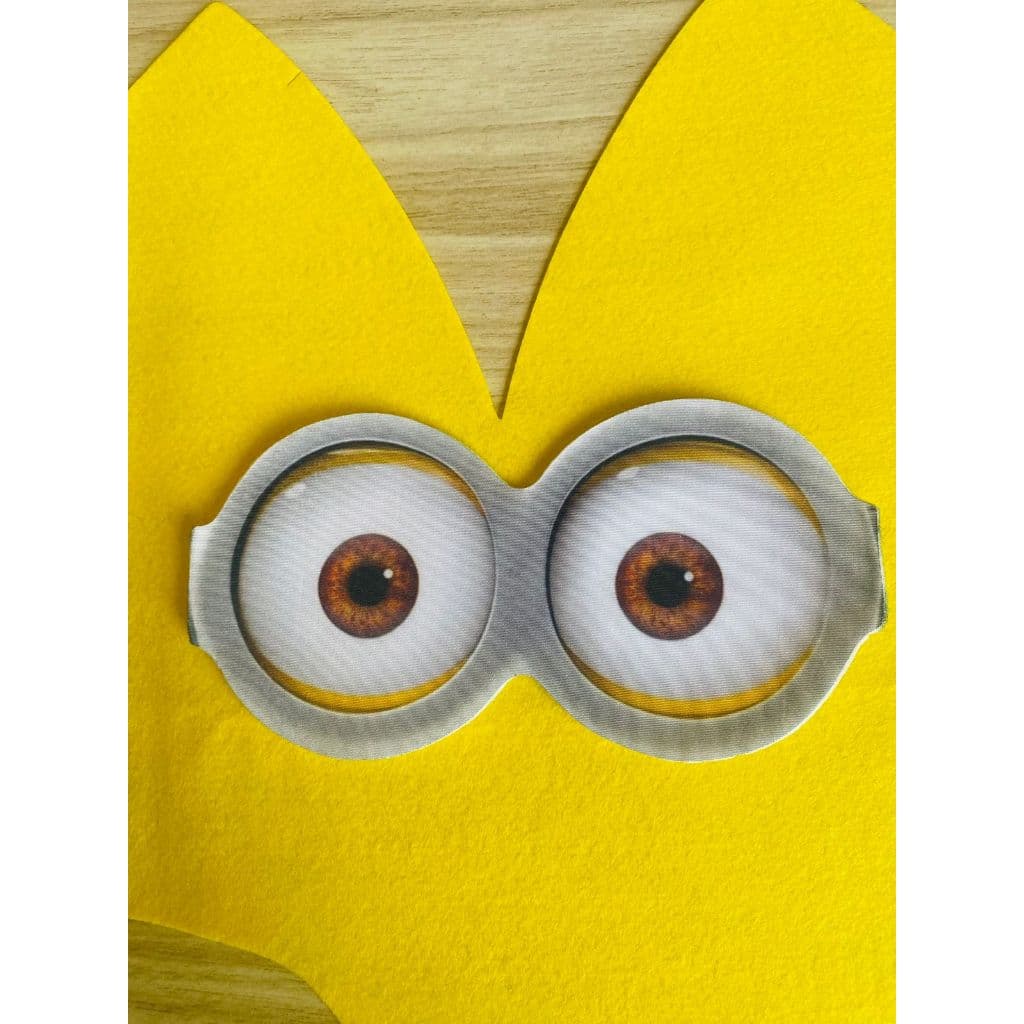 patch olho minion kit com 12 peças enfeite carnaval artesanato