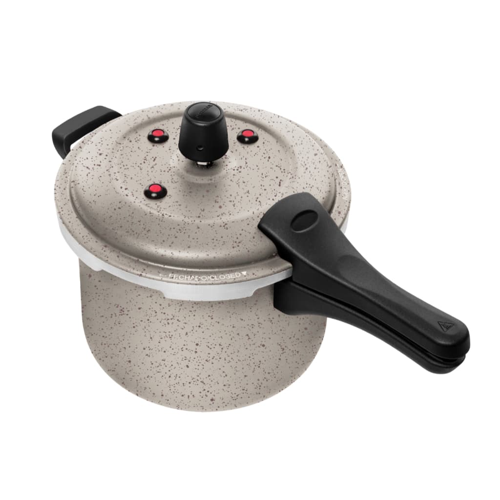 Panela De Pressão 5l Fecho Externo Antiaderente 7 Camadas Vanilla