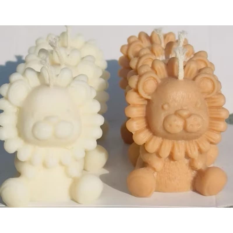 vela decorativa leaozinho lembrancinha 15 unidades . 15 unidades de porta velas.